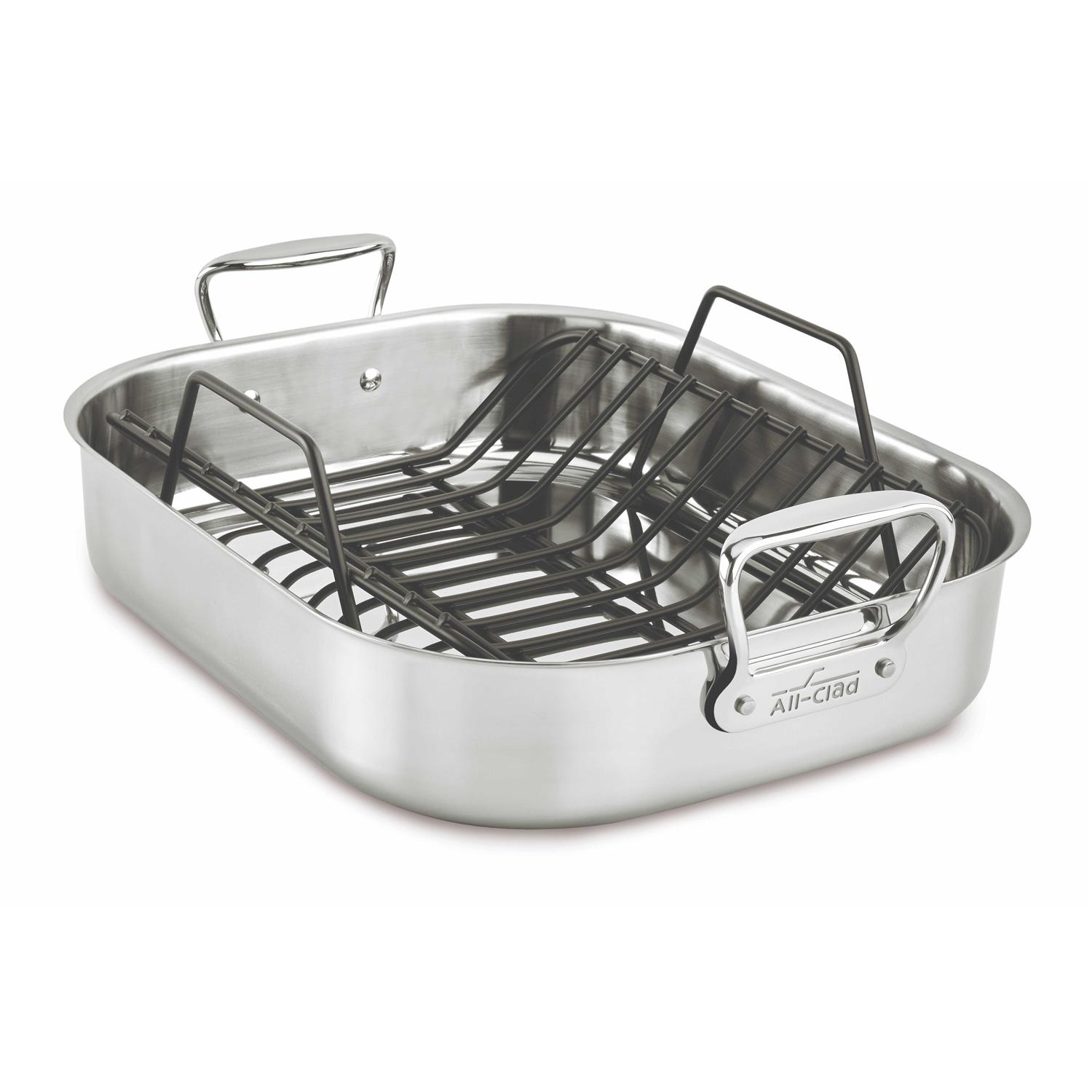 All-Clad Large Stainless Steel Roaster with Rack