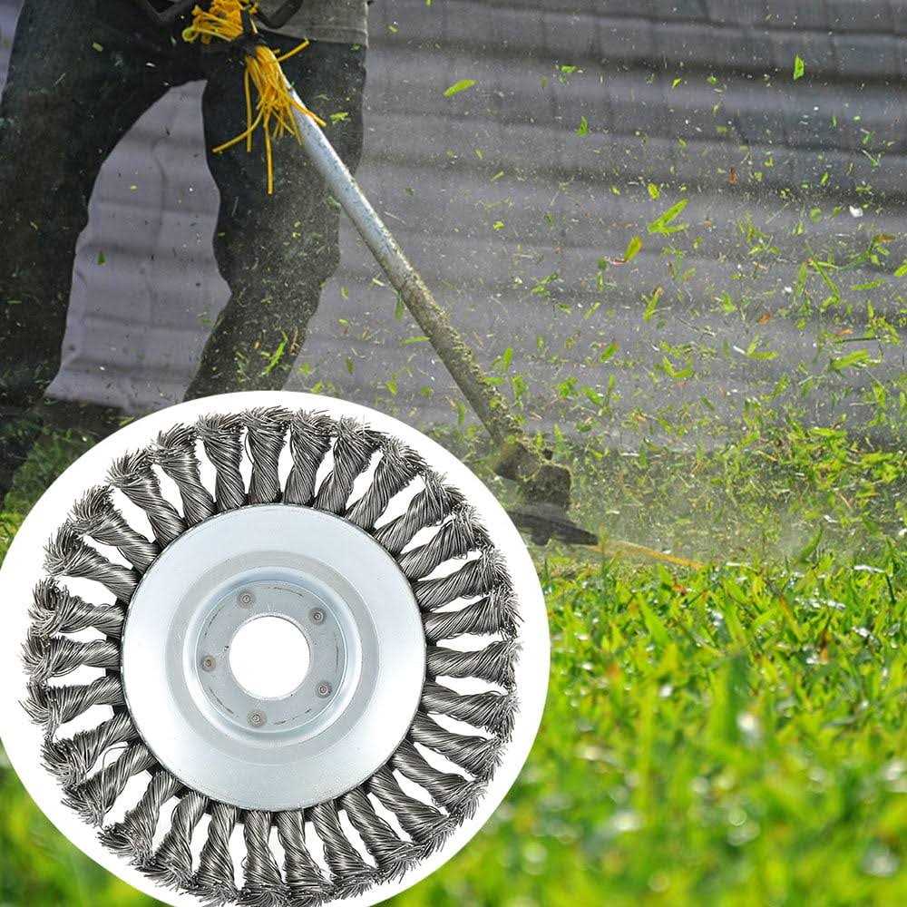 Willstar The Indestructible Steel Wire Wheel Brush Cutter Trimmer Head Replacement for Garden Grass Weed Rust Removal Paving Stone Pavement