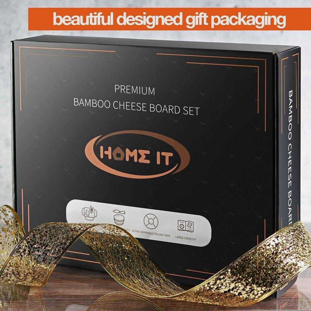 Charcuterie Board Set FamRica Cheese Board with 2 Drawers