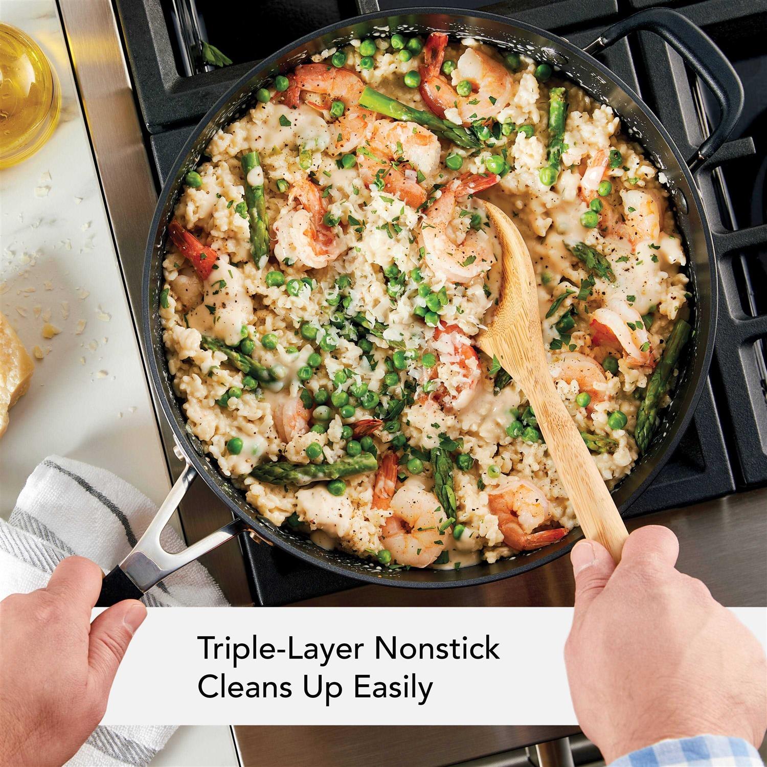 KitchenAid Hard Anodized Nonstick Saute Pan with Lid