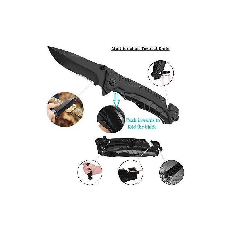 XUANLAN Emergency Survival Kit 13 in 1 Outdoor Survival Gear Tool with Survival Bracelet