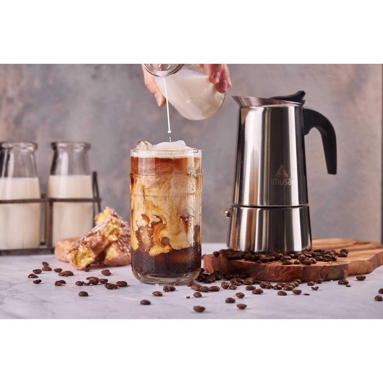 IMUSA B120-22062m 6-Cup Stainless Steel Espresso Coffeemaker