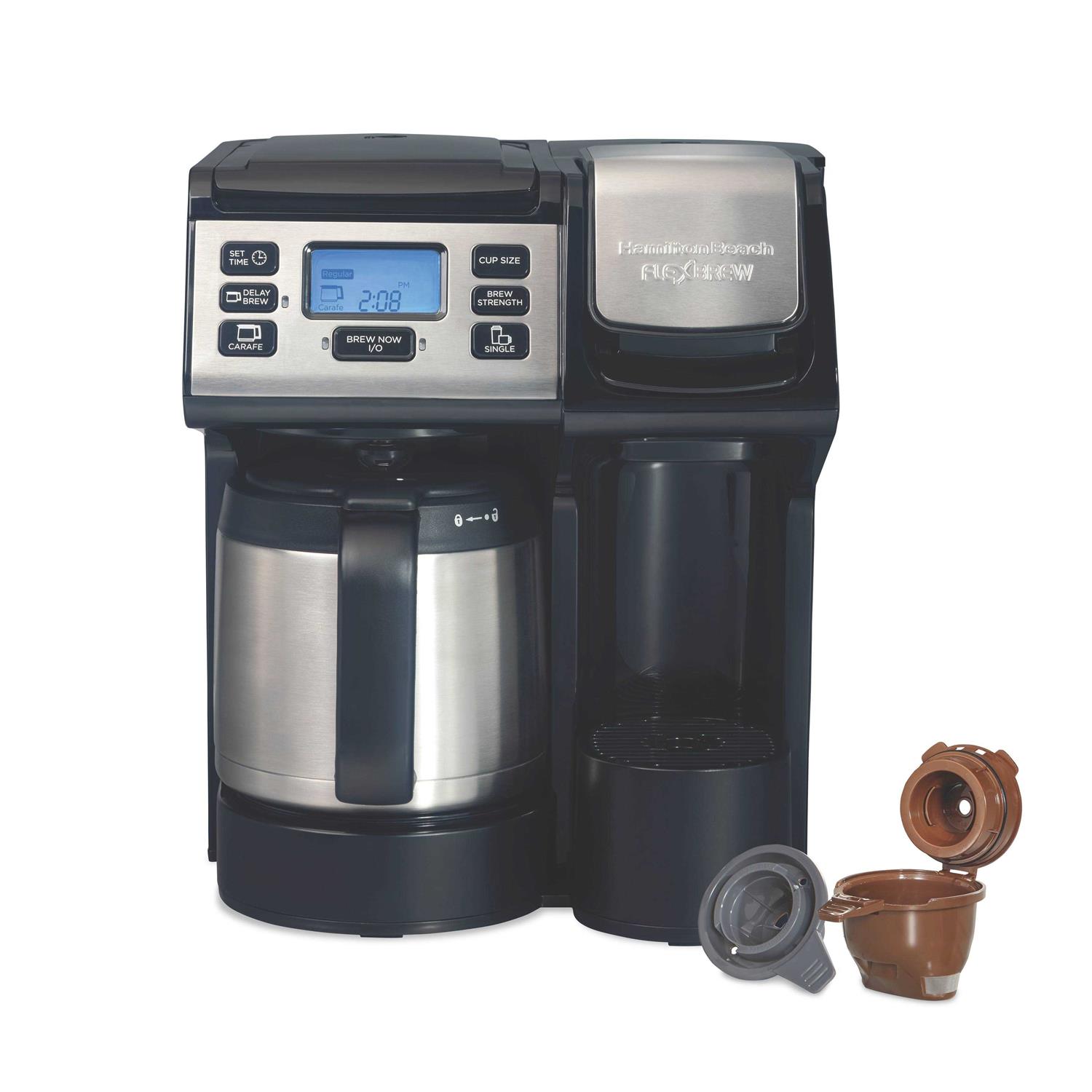 Hamilton Beach FlexBrew Trio Coffee Maker with 12 Cup Thermal Carafe