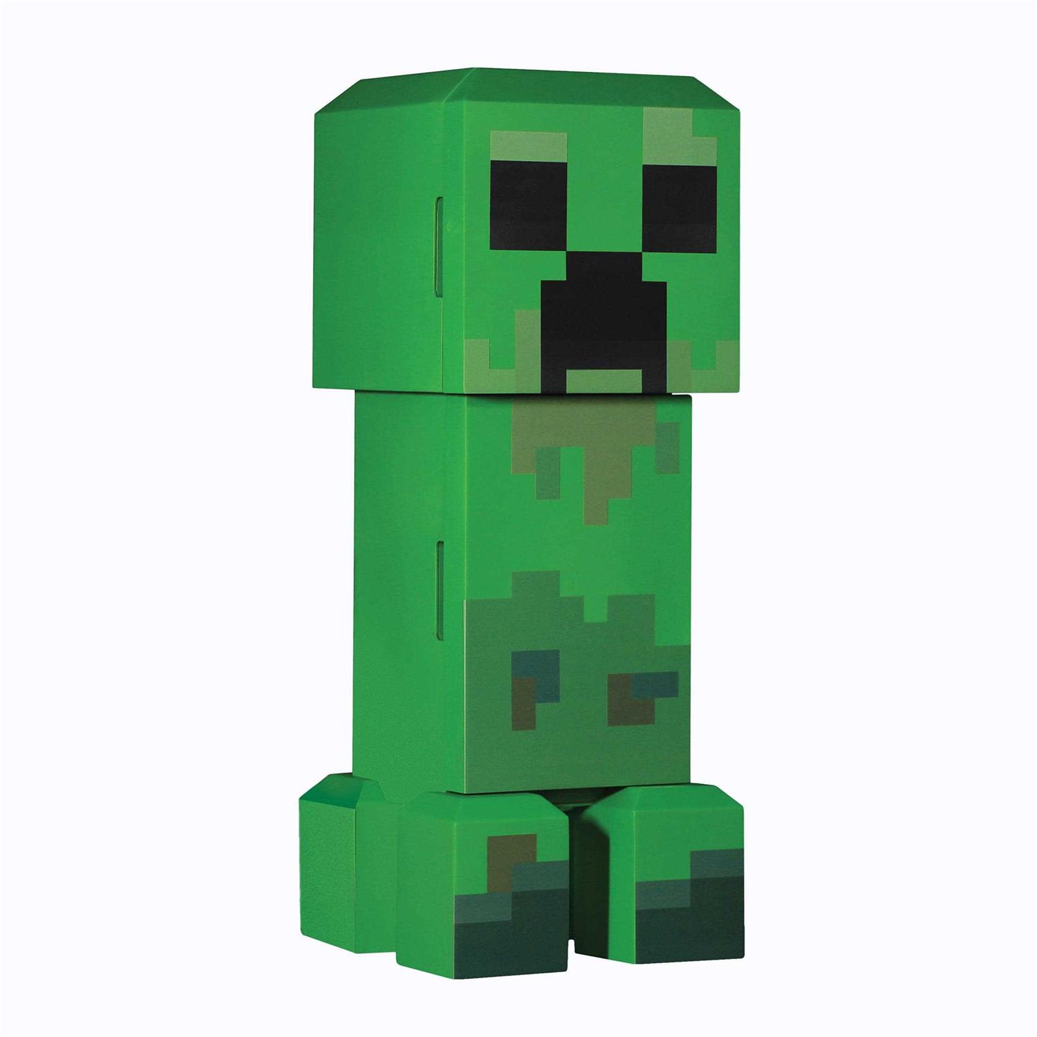 Minecraft Green Creeper Body 12 Can Mini Fridge 8L 2 Door Ambient Lighting 25.2 inch H 9.5 inch W 9.1 inch D