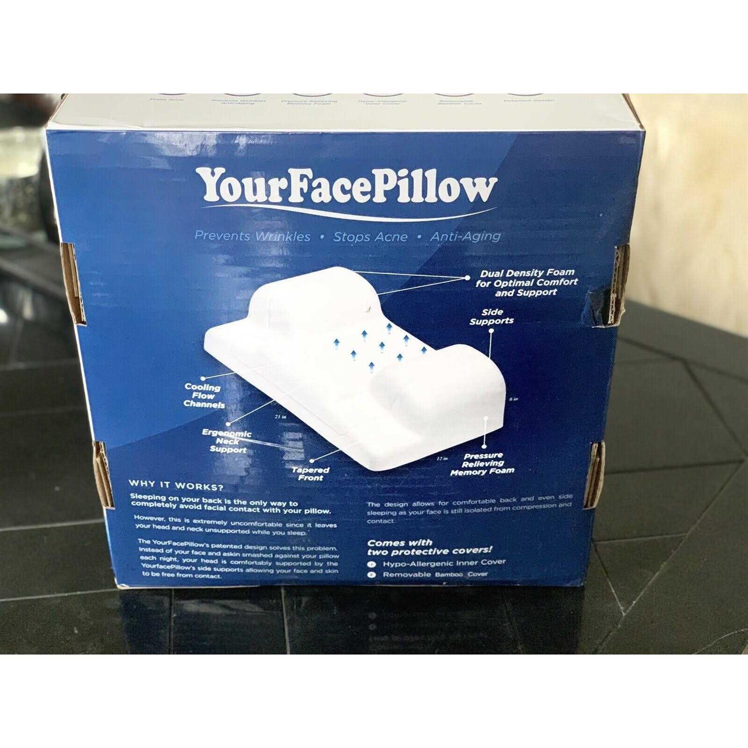 Yourfacepillow Beauty Pillow Anti Wrinkle & Anti Aging Back Sleeping Pillow