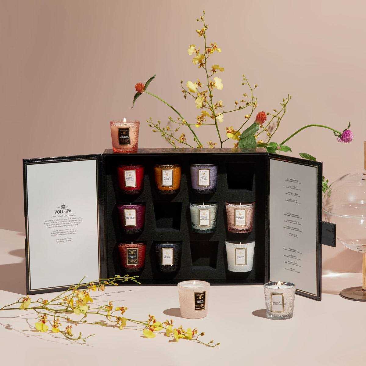 Voluspa Japonica Archive 12 Votive Candle Gift Set