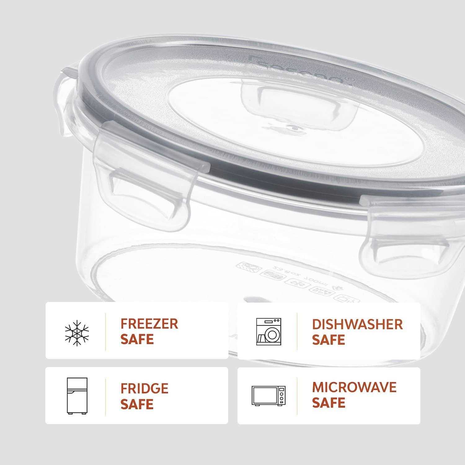 Seseno 24 Pcs Airtight Food Storage Container Set BPA Free Clear Plastic Kitchen and Pantry Organization Meal Prep Lunch Container with Durable Leak