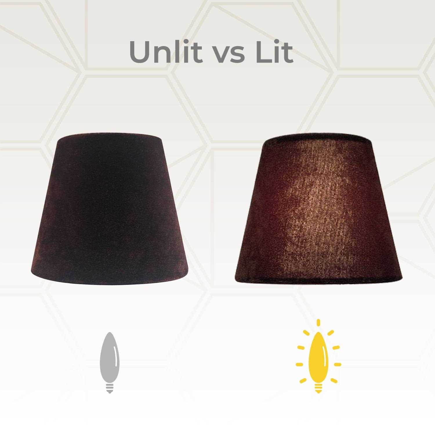 Royal Designs Inc. Clip On Chandelier Shade Velvet Fabric