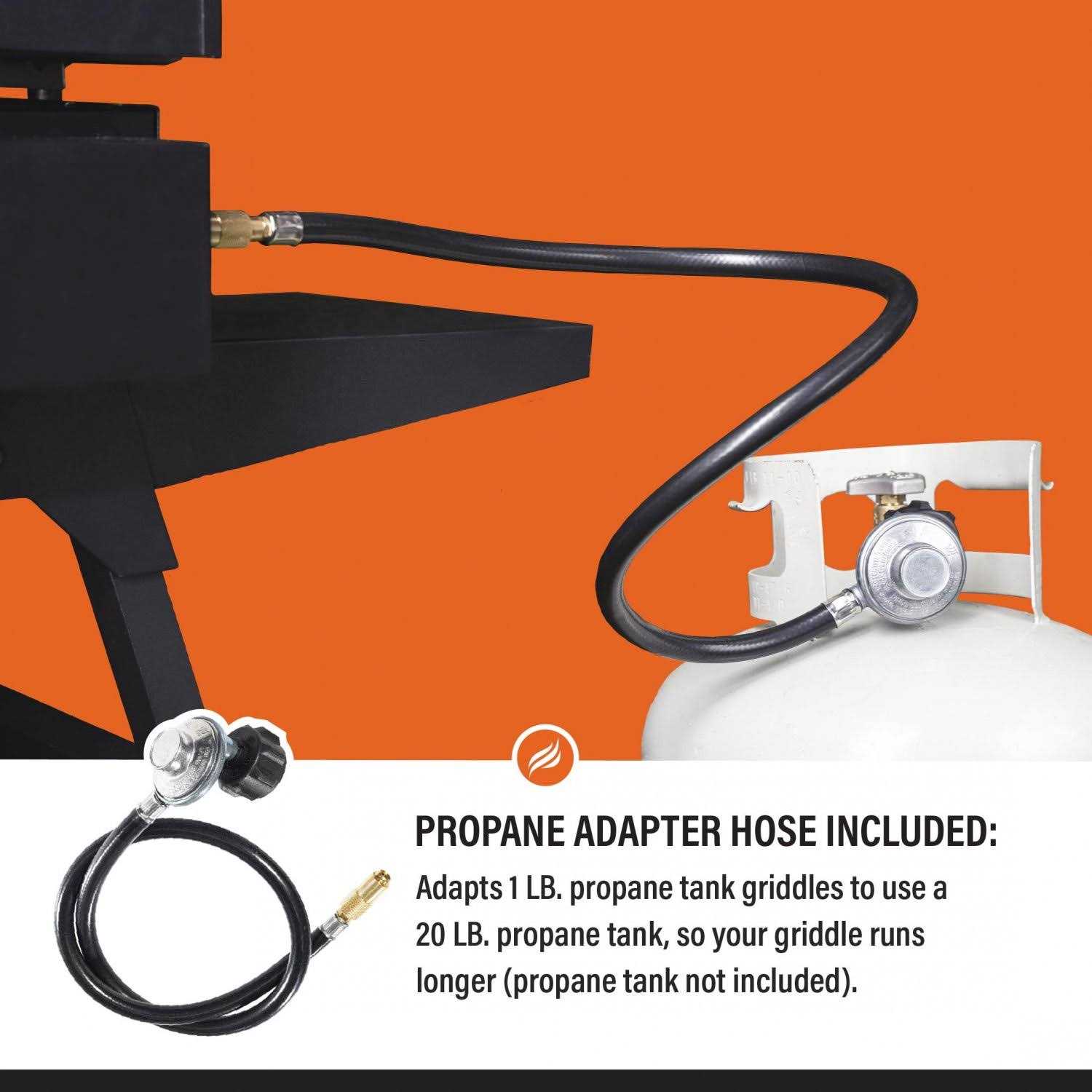 Blackstone Adventure Ready 22 Griddle with Stand and Adapter Hose