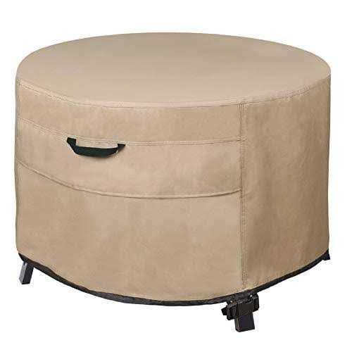 Round Water Resistant Fire Pit Cover with 3 Year Warranty ULTCOVER