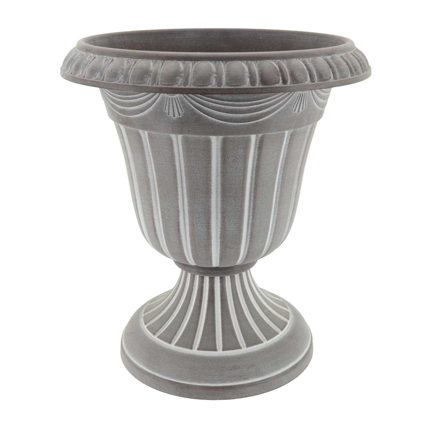 Arcadia Garden Products 13×15 inch Traditional Plastic Urn Planter