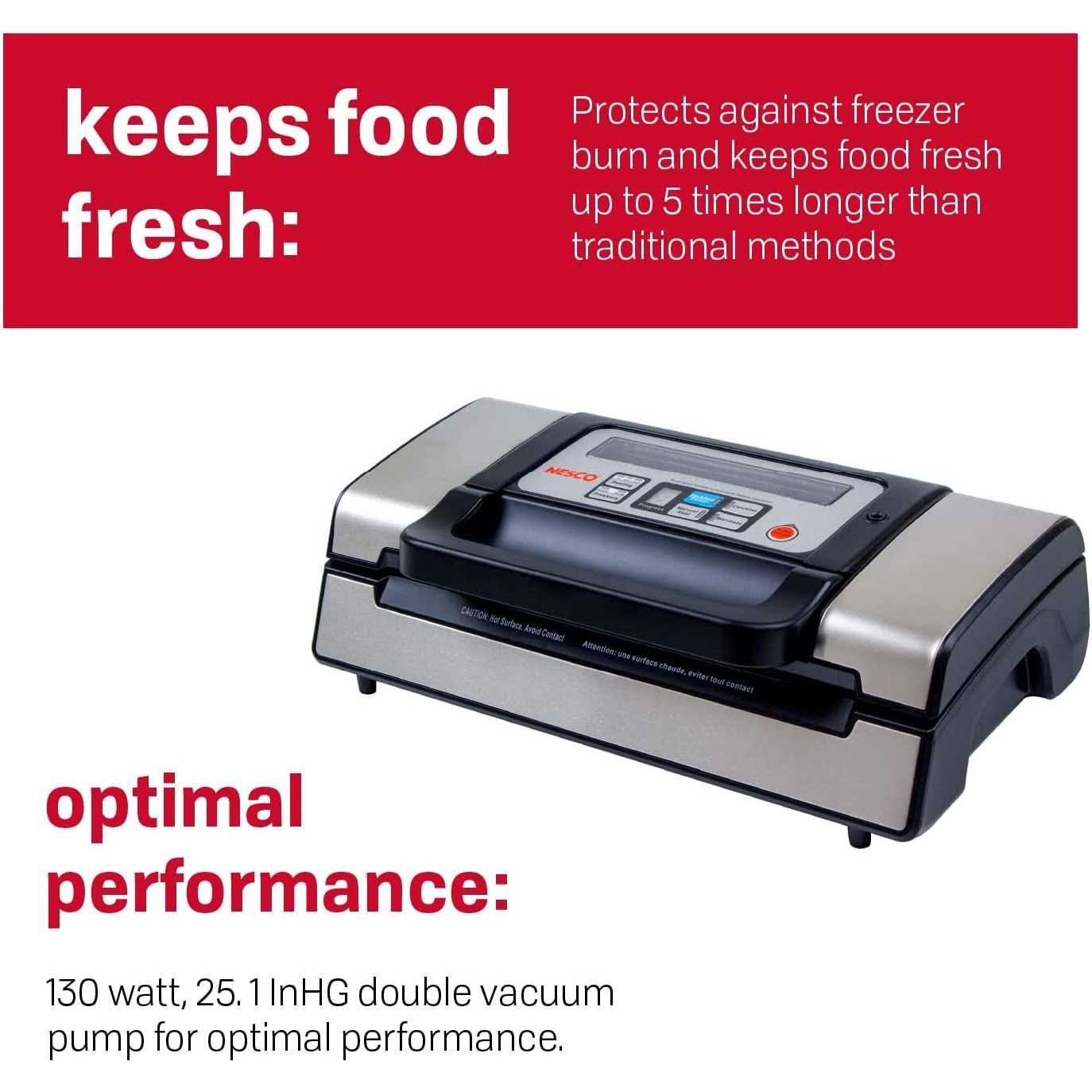 Nesco VS-12 Deluxe Vacuum Sealer