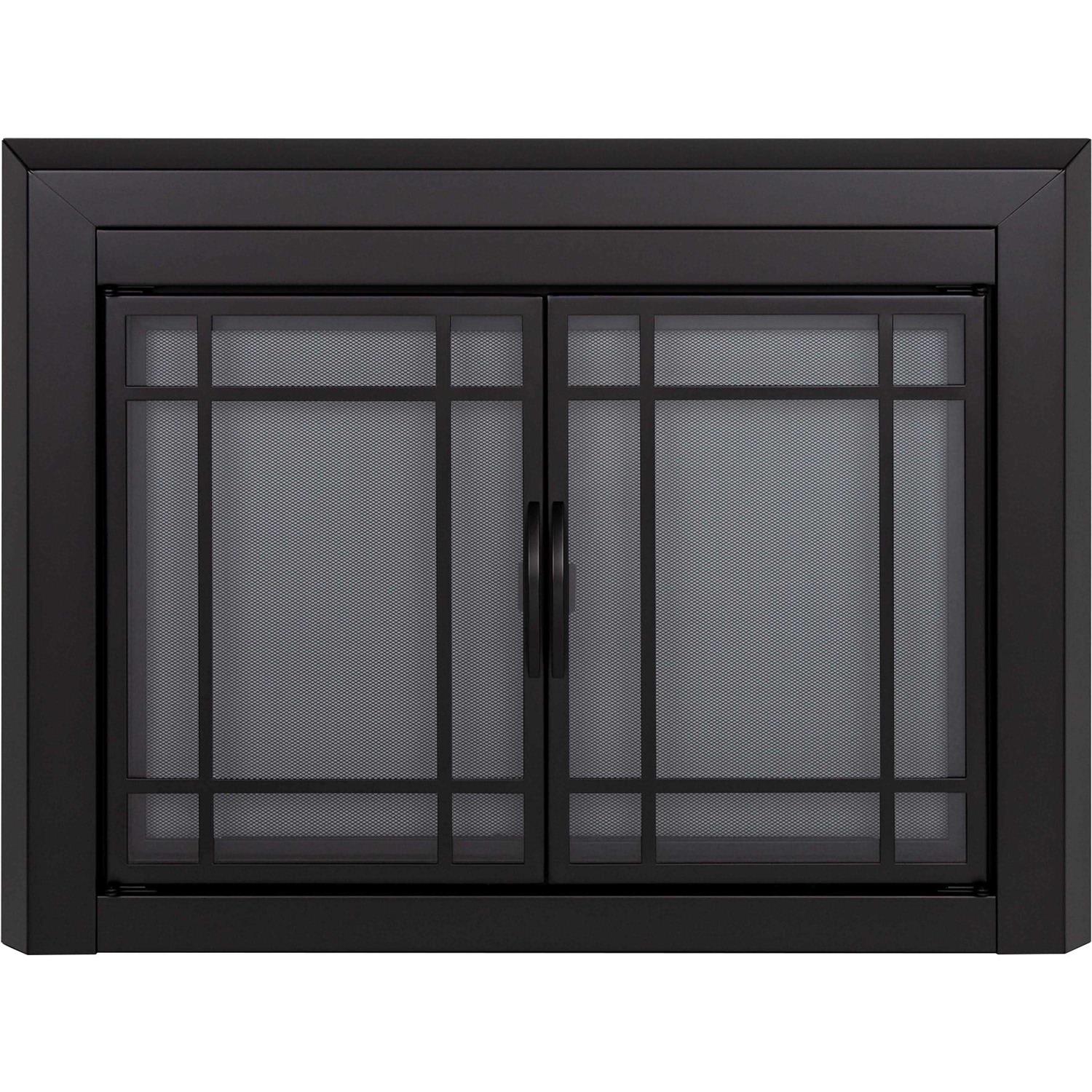 Pleasant Hearth Easton Glass Fireplace Doors