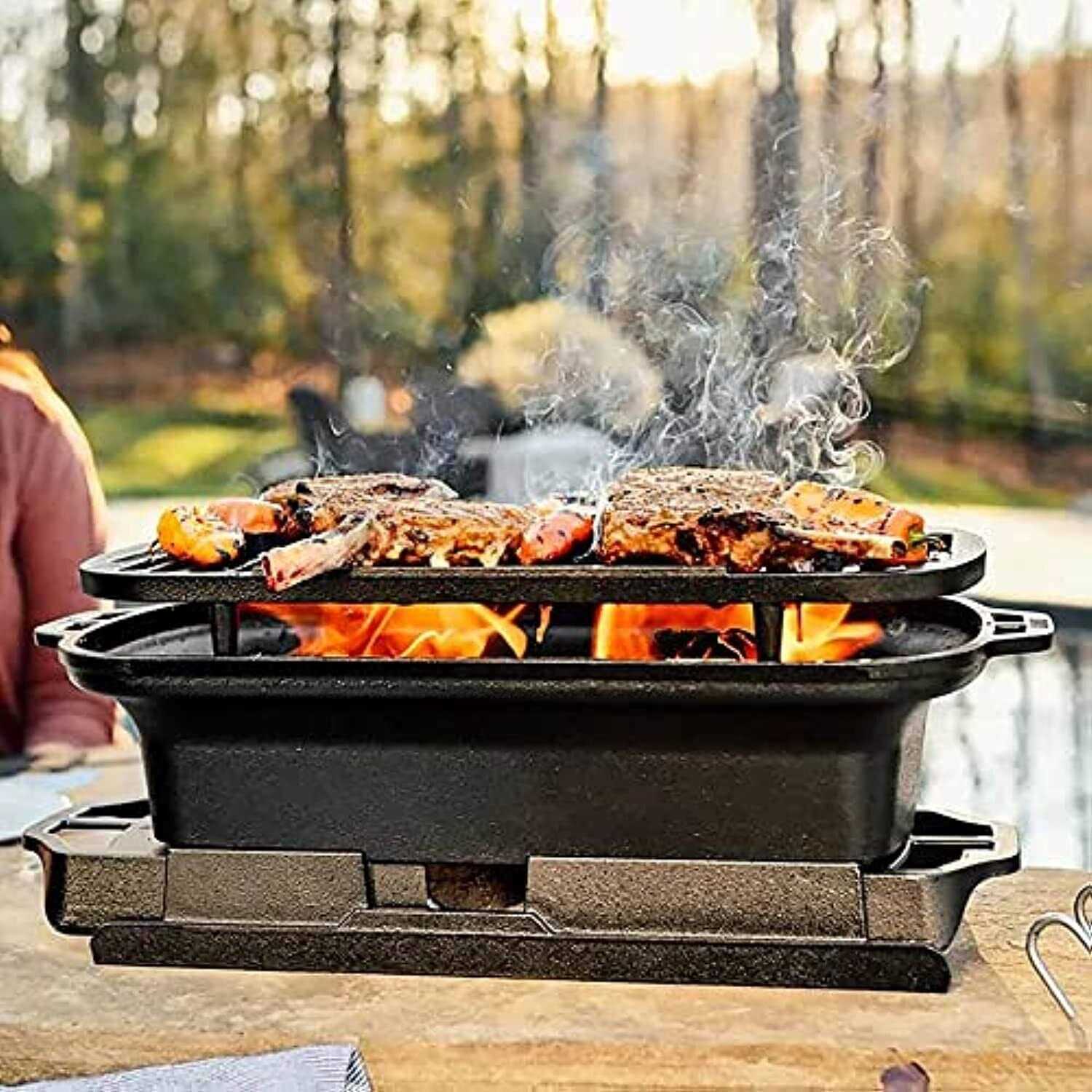 Lodge Sportsman’s Cast Iron Pro Grill