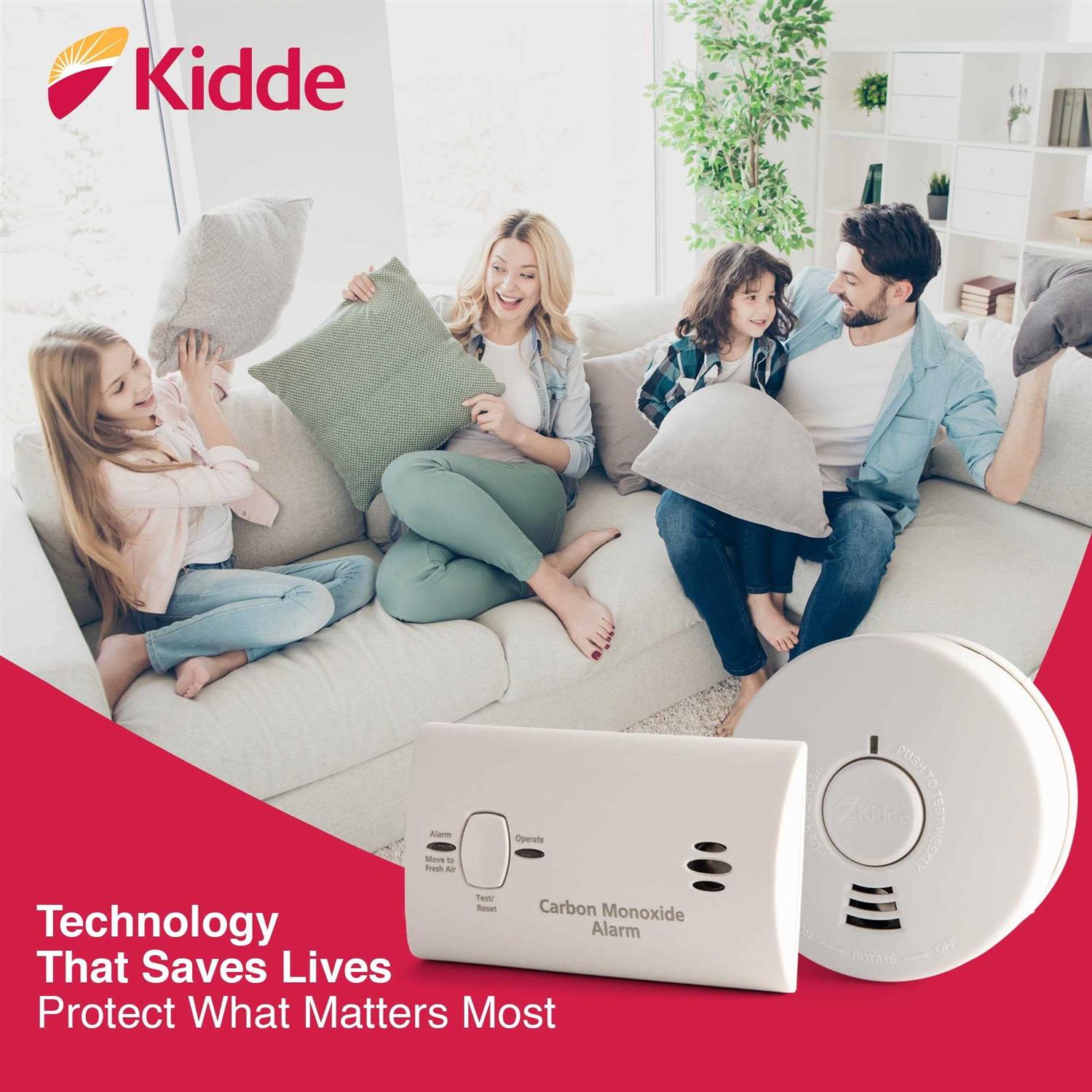 Kidde Models i1040 & Kn-cob-lp2 Value Pack 10 Year Smoke Alarm & Carbon Monoxide