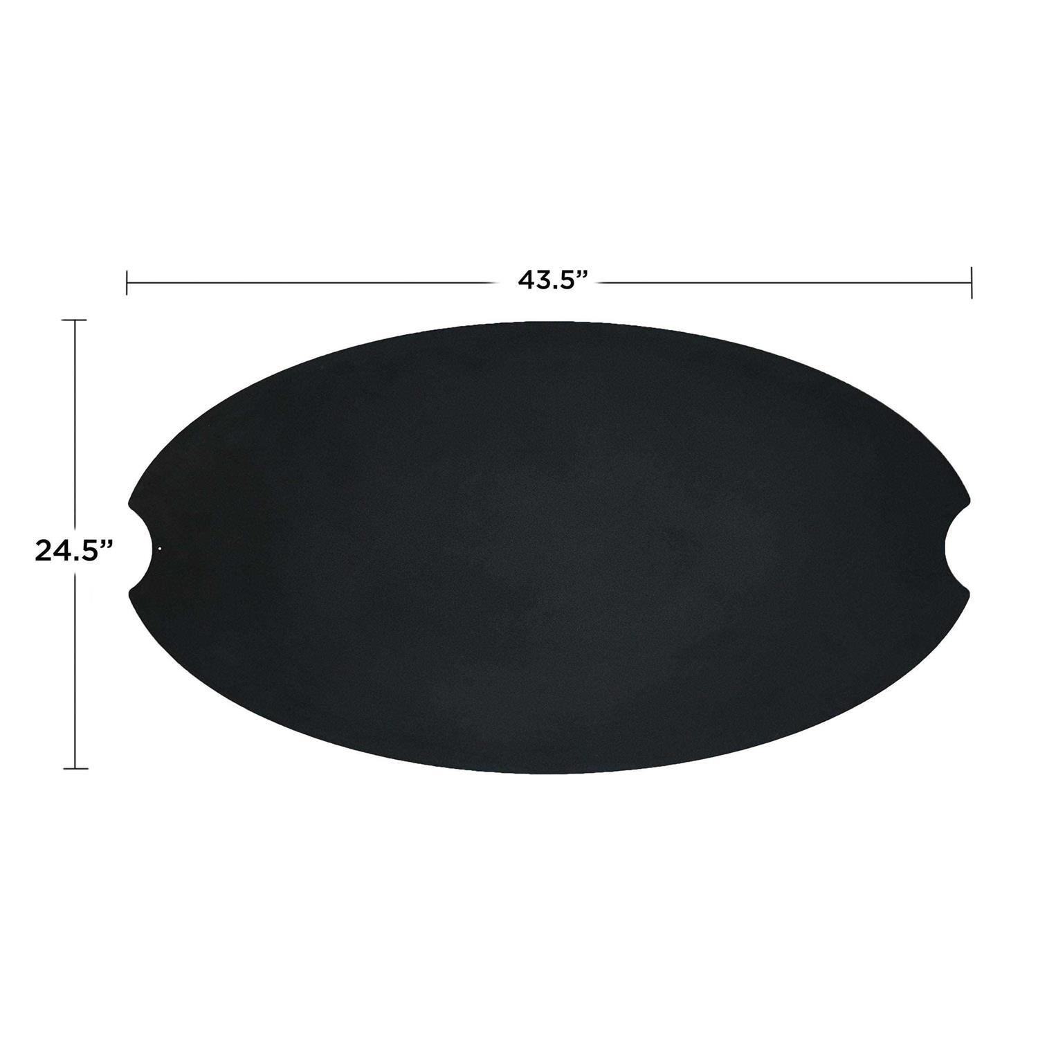 Real Flame Riverside Oval Powder Coated Steel Lid