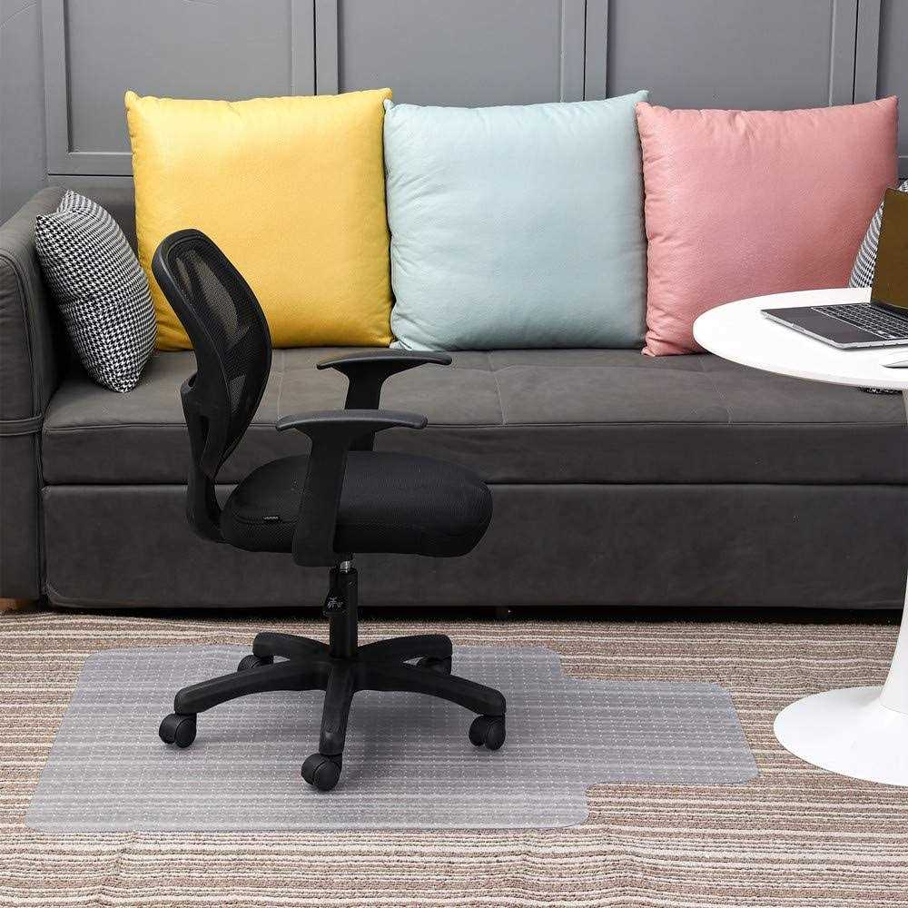 Chair Mat for Carpeted Floor with Lip for Home & Office