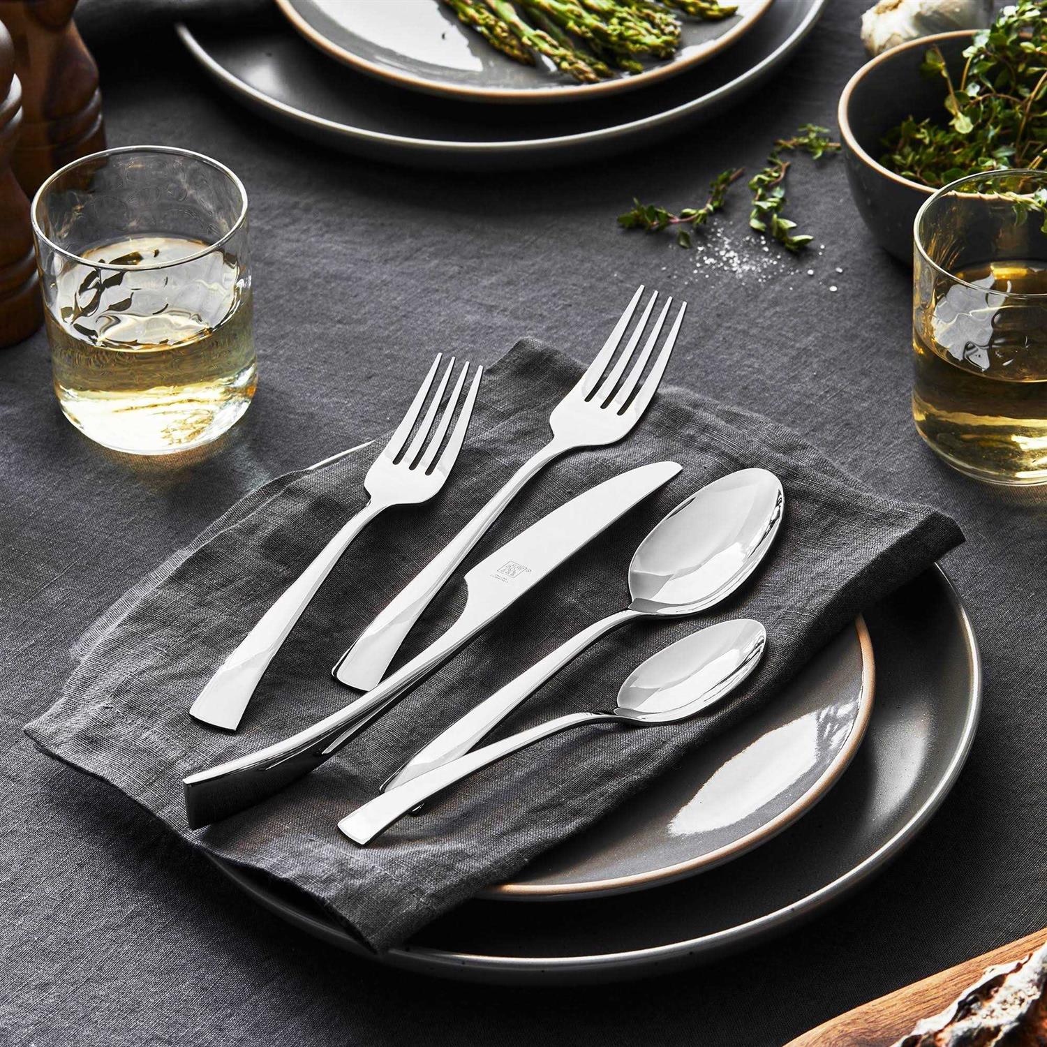 Zwilling J.A. Henckels Bellasera Satin 45-Piece Stainless Steel Flatware Set