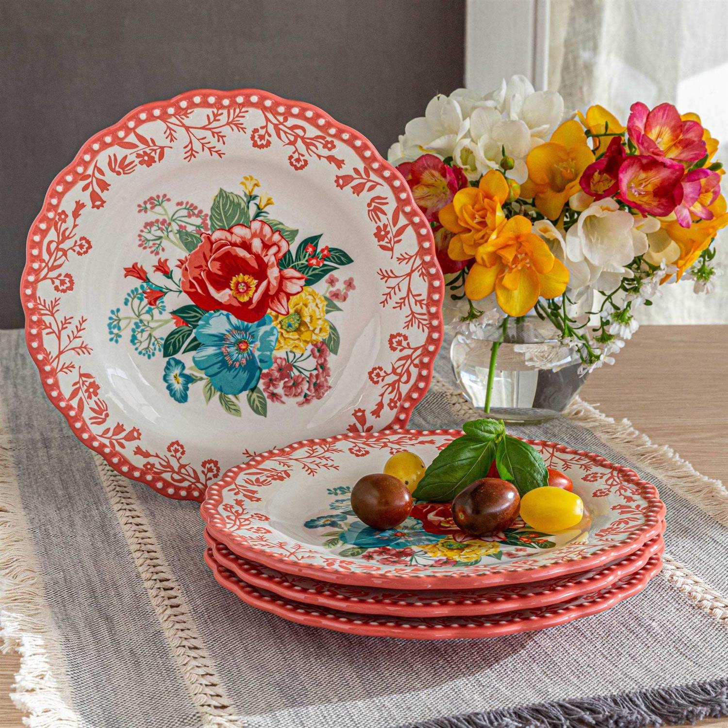 The Pioneer Woman Fancy Flourish Stoneware Plate