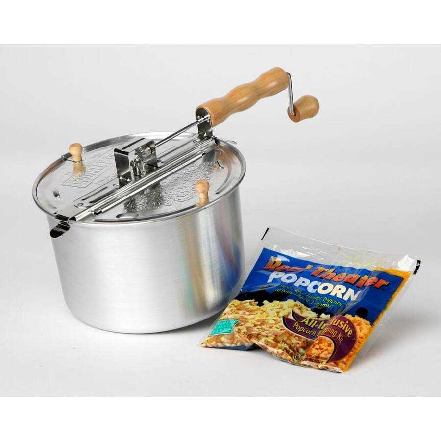 Whirley Pop 6 Qt. Aluminum Popcorn Popper Set