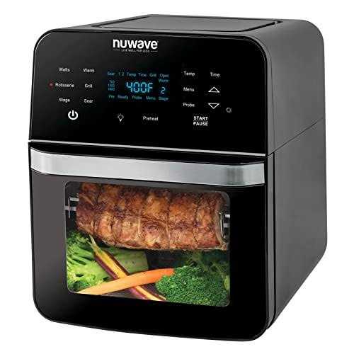 Nuwave Brio 15.5Qt Air Fryer Rotisserie Oven X-Large Family
