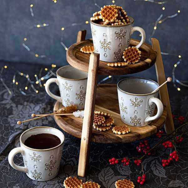 Over and Back Snowflake Mugs