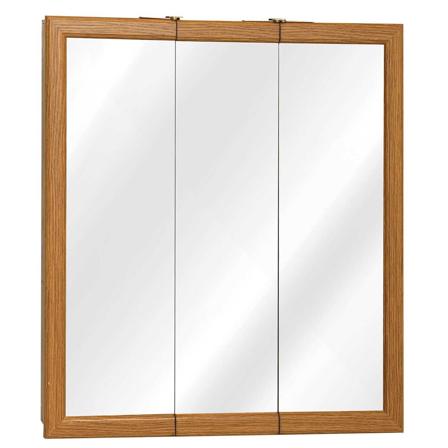 Zenith Oak Tri-View Medicine Cabinet