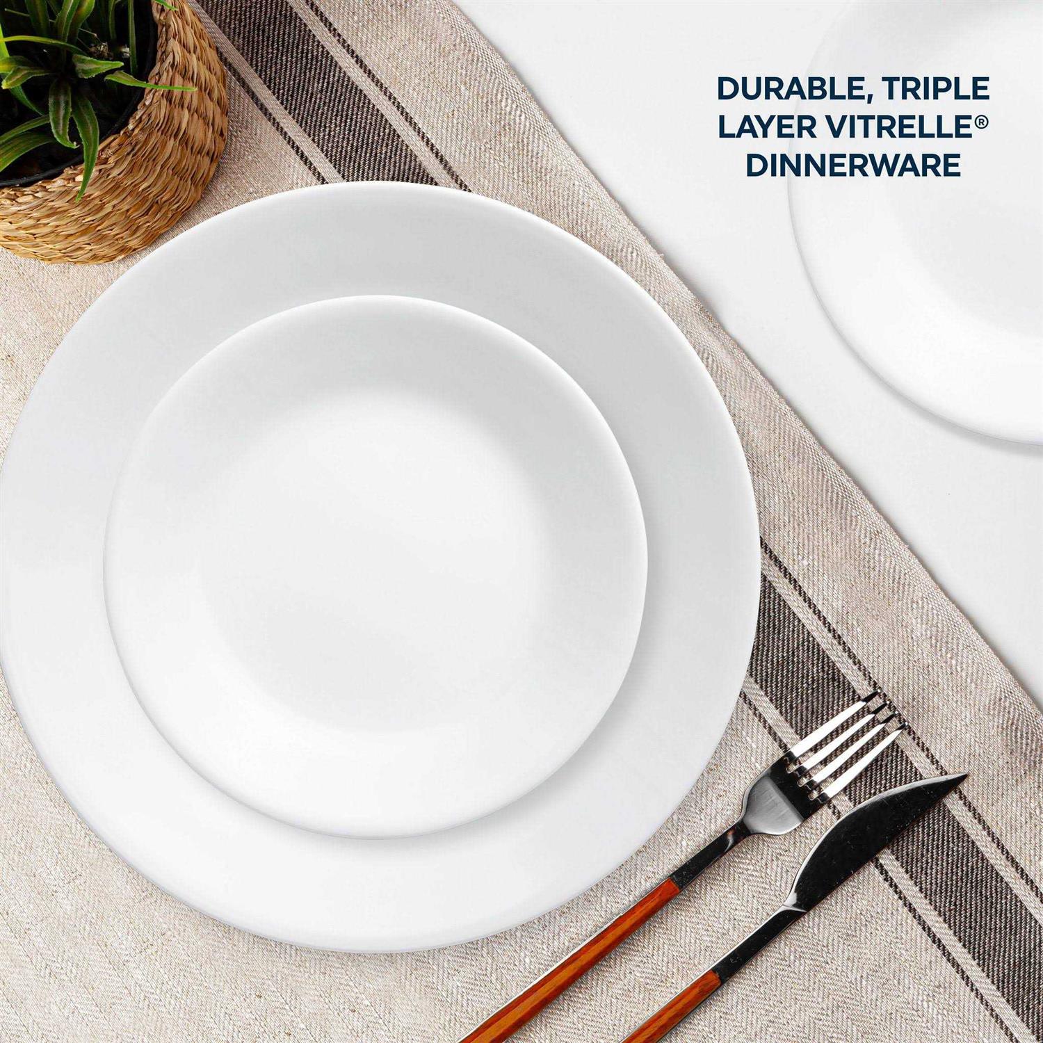 Corelle Winter Frost White 16-Piece Dinnerware Set