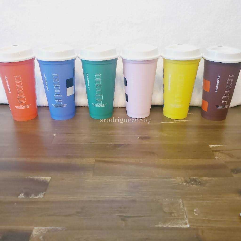 Starbucks Kitchen New Starbucks Abstract Design 6 Pack Hot Cups Reusable Tumbler