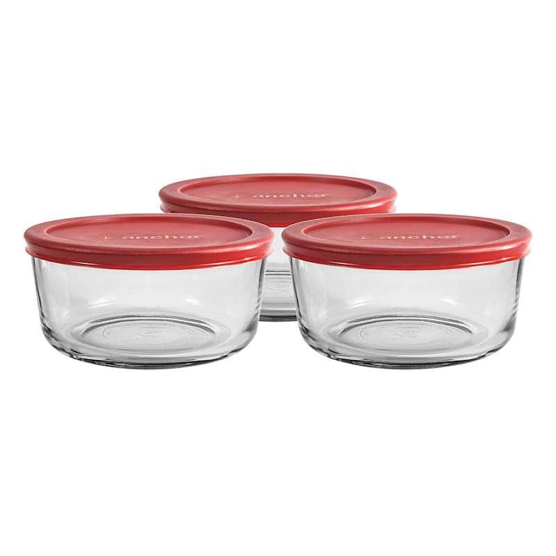 Anchor Hocking Glass Storage Set