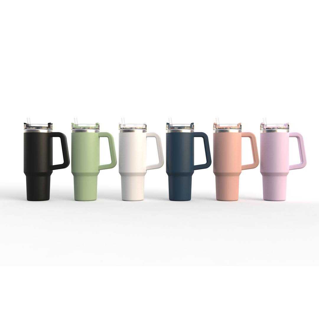 New View Gifts and Accessories Hydration 30 oz. Insulated Stainless Travel Tumbler with Straw New View Gifts and Accessories