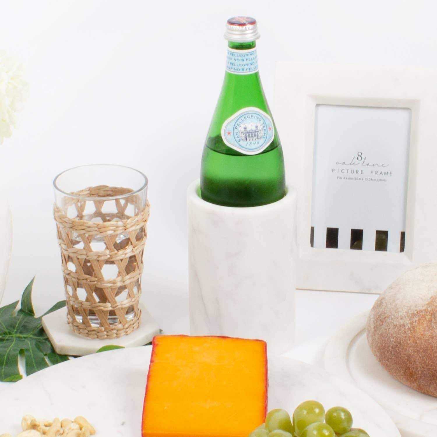 8 Oak Lane White Marble Wine Chiller