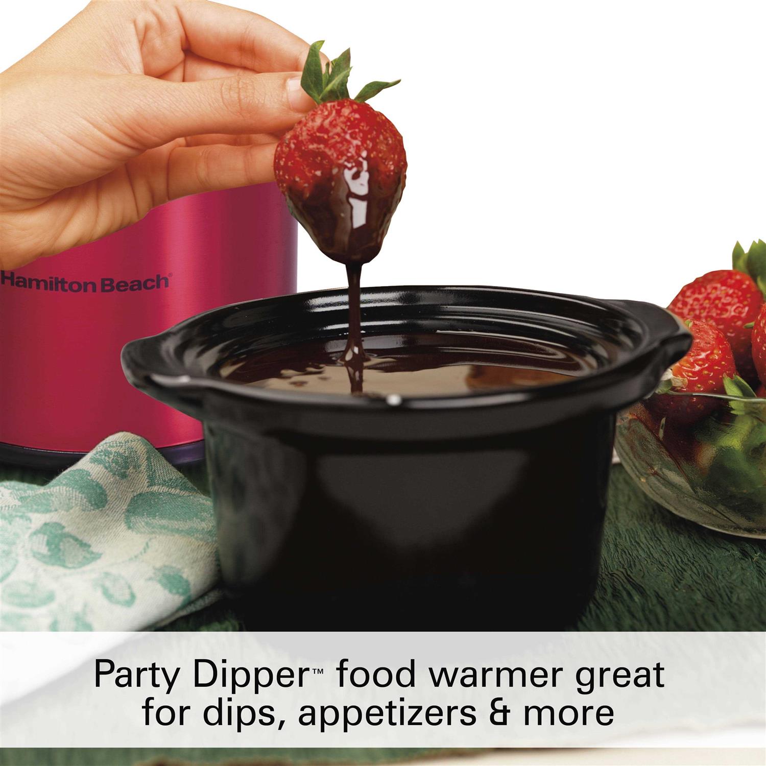 Hamilton Beach Stay or Go Programmable Slow Cooker with Party Dipper