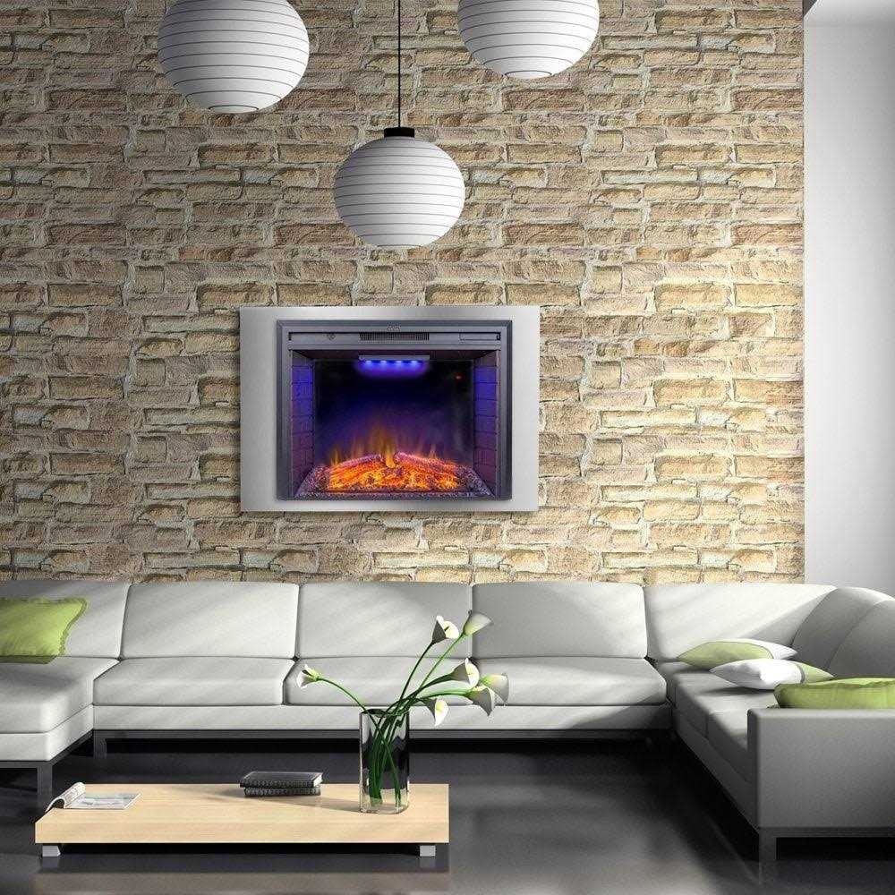 Valuxhome Electric Fireplace 36 Inches Fireplace Insert with Overheating Protection
