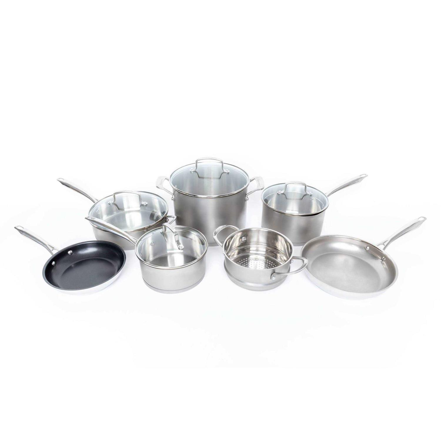 Cuisinart Professional Series Stainless 11-Piece Cookware Set