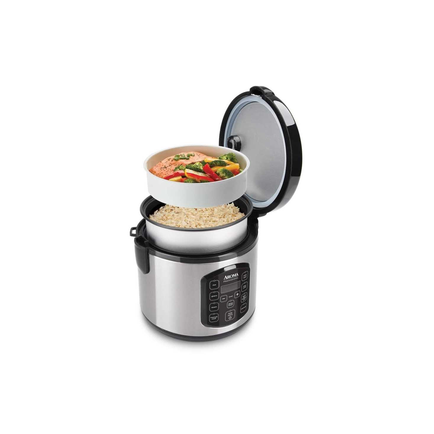 L’aroma 8 Cup Digital Rice Cooker Steamer