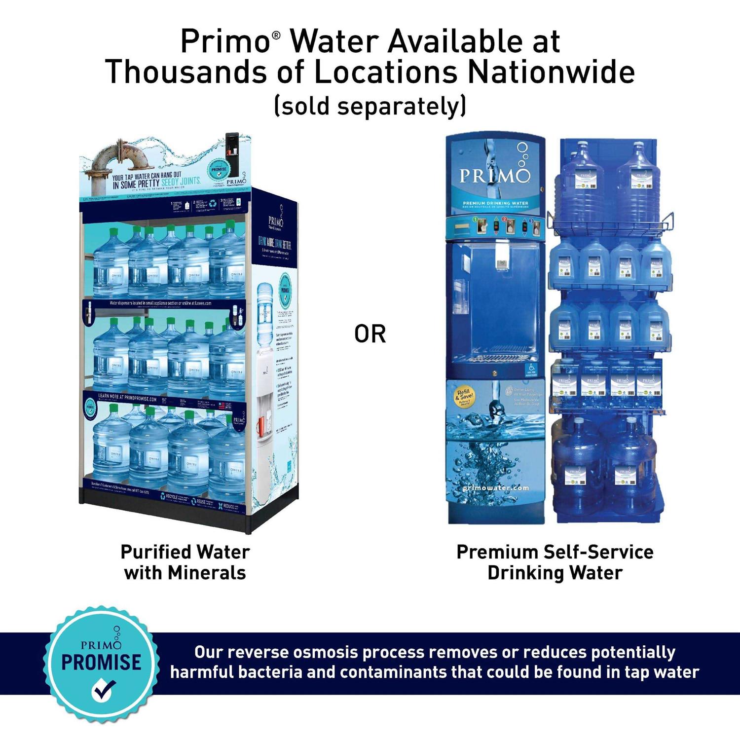 Primo Htrio Bottom Loading Water Dispenser with Single Serve Brewing