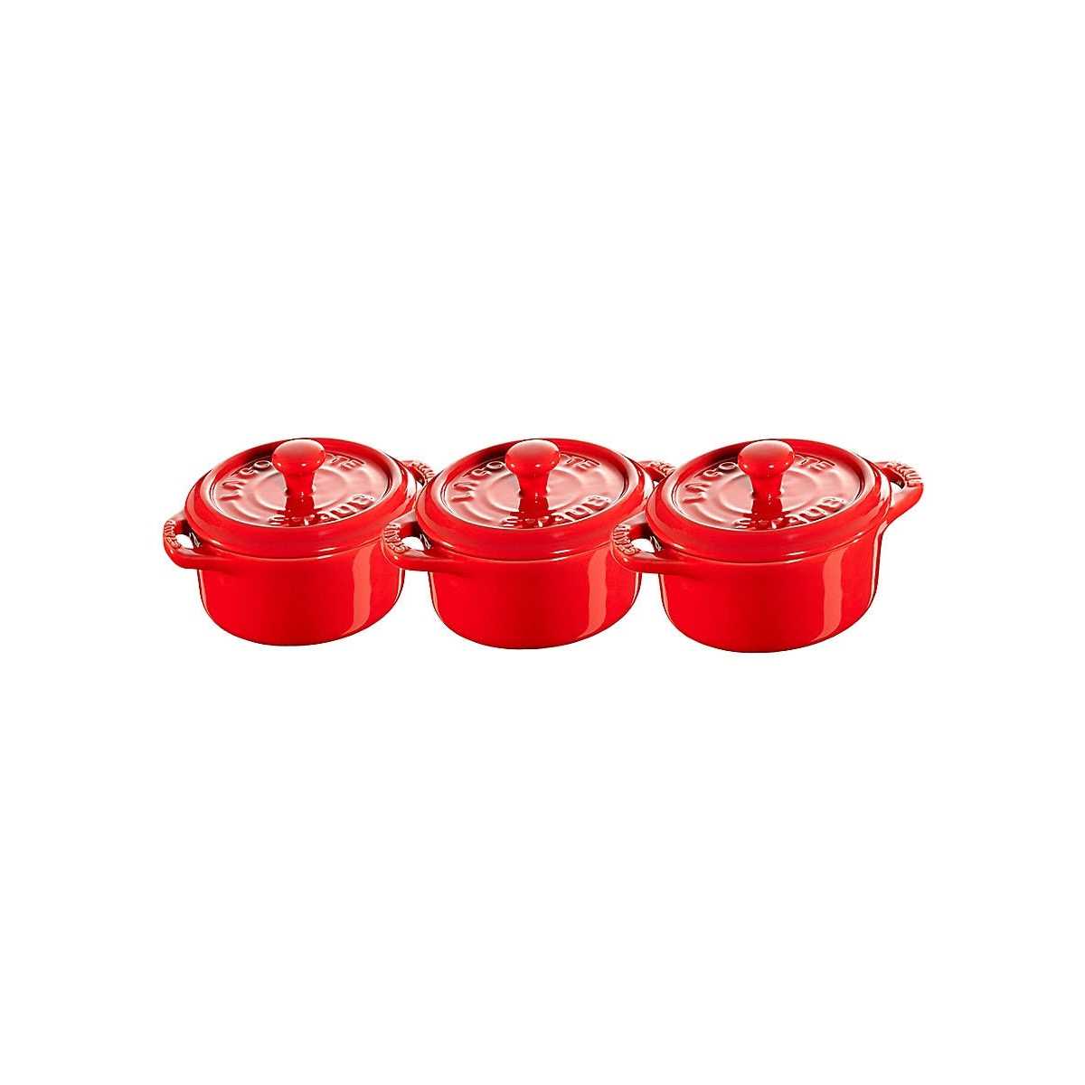 Staub 3-Piece Mini Round Cocotte Set