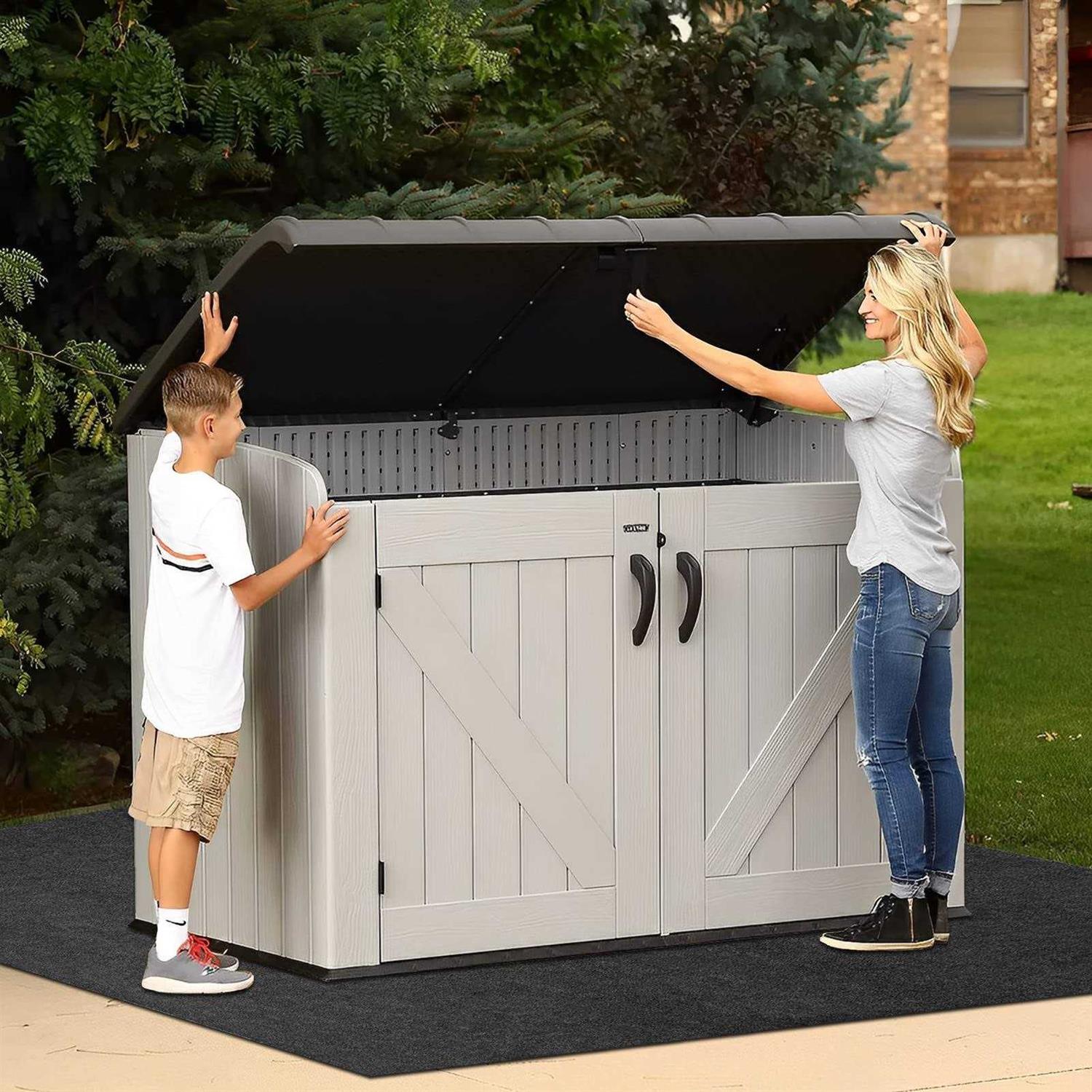 ZOMOFEW storage shed floor mat