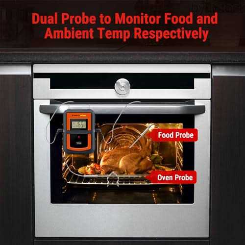 ThermoPro TP08 Wireless Remote Kitchen Cooking Meat Thermometer Dual Probe for BBQ Smoker Grill Oven