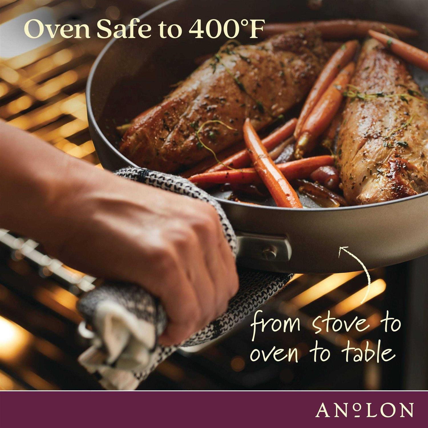 Anolon Advanced Home Hard-Anodized Nonstick Skillet Set