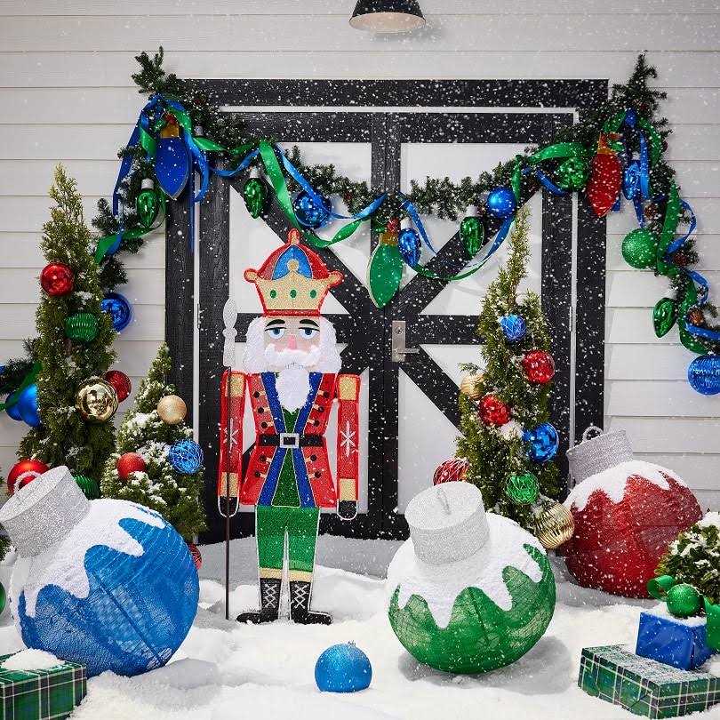 Holiday Living 66-in Nutcracker Free Standing Decoration with LED Lights W12L0921