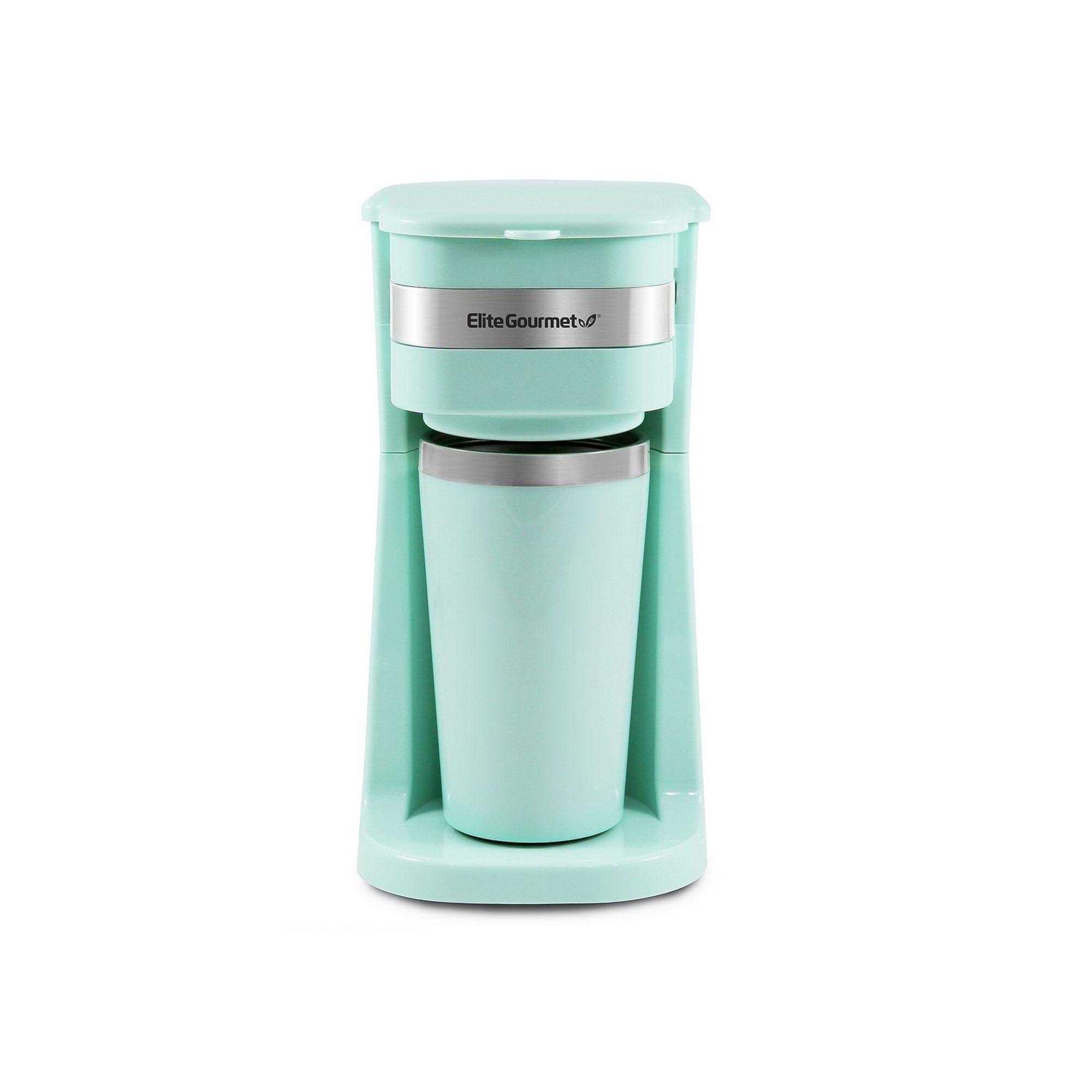 Elite Gourmet Personal Coffee Maker with Stainless Steel Mug