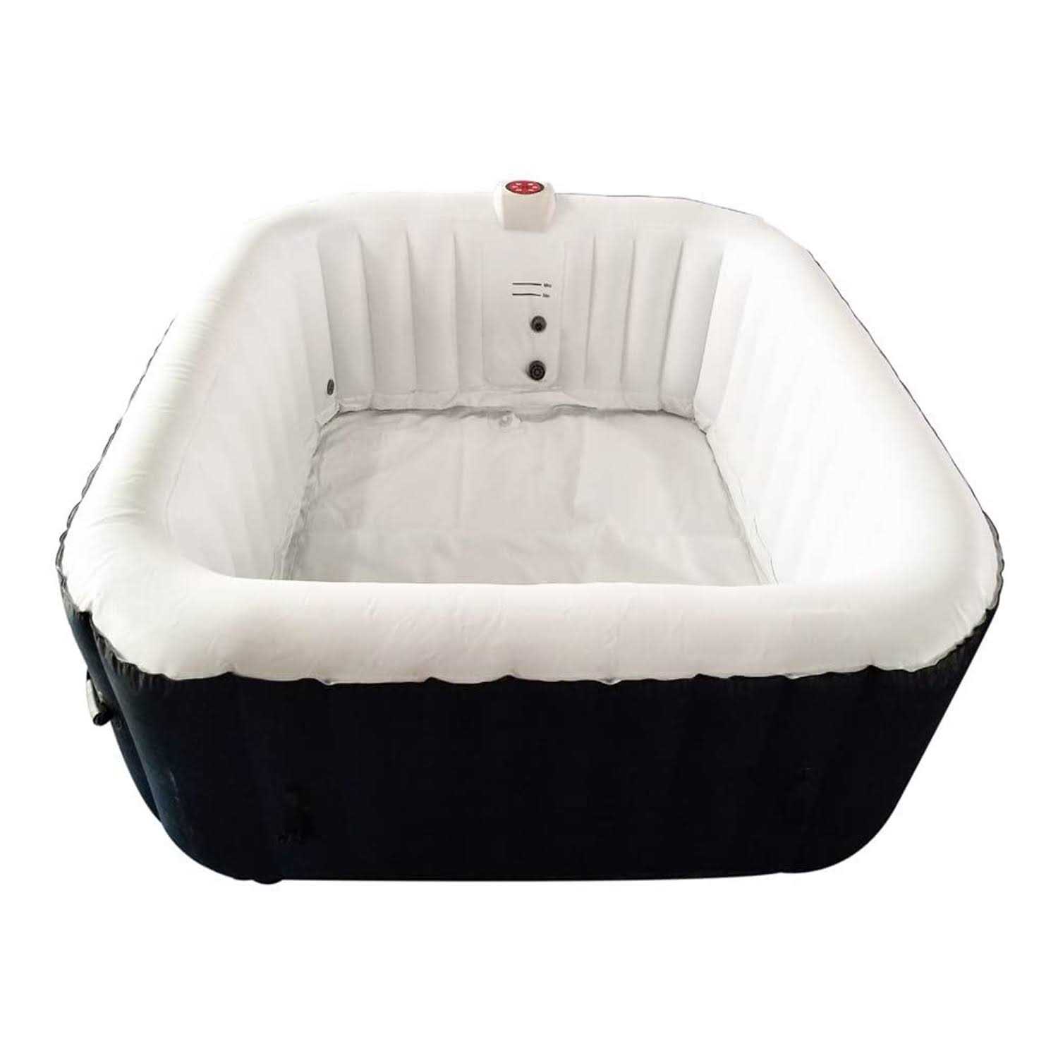 ALEKO HTISQ6BKWH Square Iatable Hot Tub Spa With Cover HTISQ6BKWH-UNB