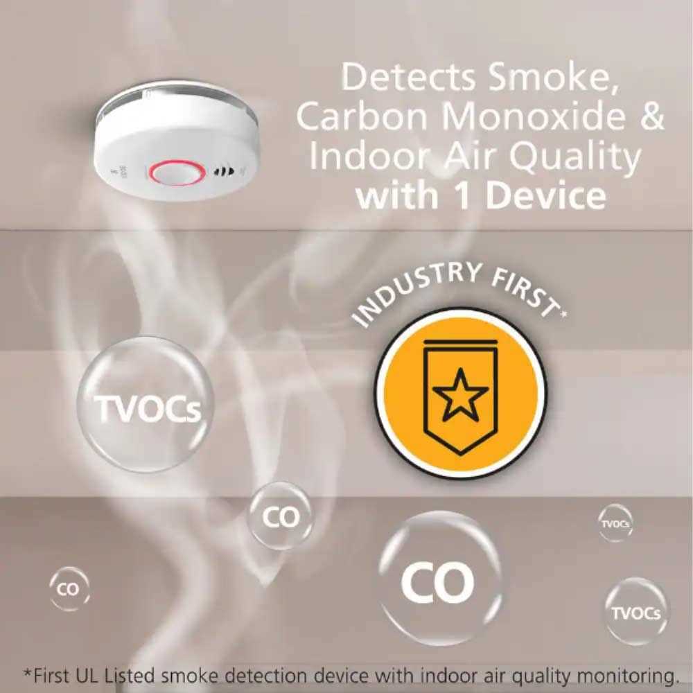 Kidde Smart Smoke and Carbon Monoxide Detector with Indoor Air Quality Monitor