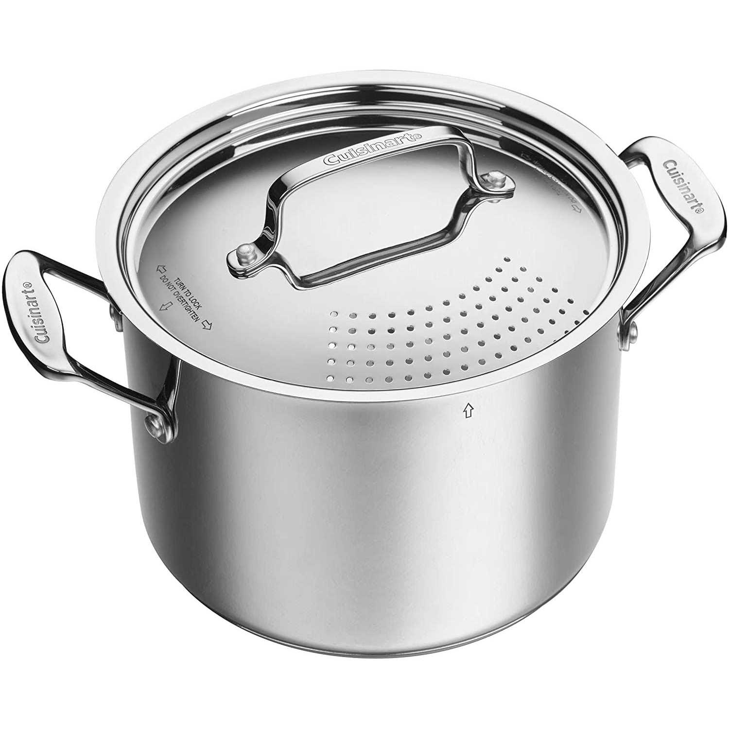 Cuisinart Chef’s Classic 6-Qt. Stainless Steel Pasta Pot with Straining Cover