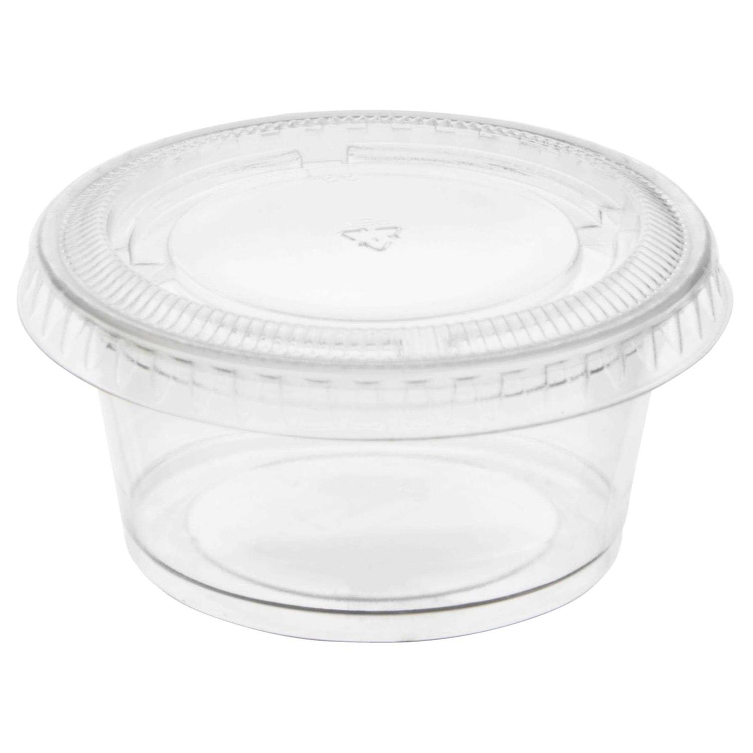 Clear Plastic Gelatin Shot Cups with Lids