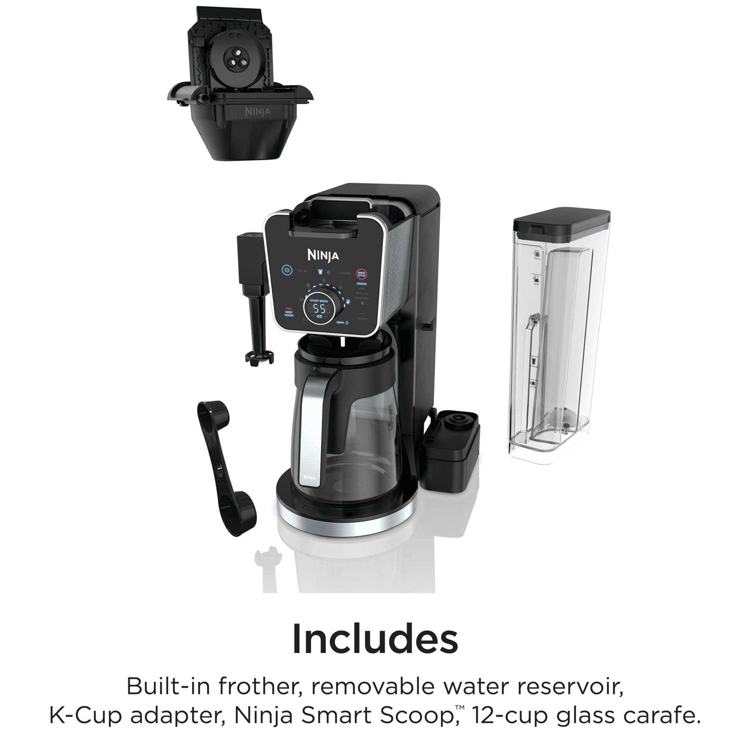 Ninja CFP300 DualBrew Specialty Coffee System Single-Serve K-Cup Pod Compatible