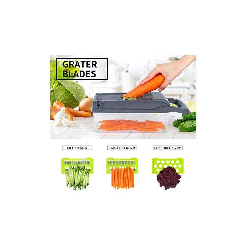 Vegetable Chopper, Onion Chopper, Mandolin Slicer,pro 10 in 1professional food Choppermultifunctional Vegetable Chopper and Slicer