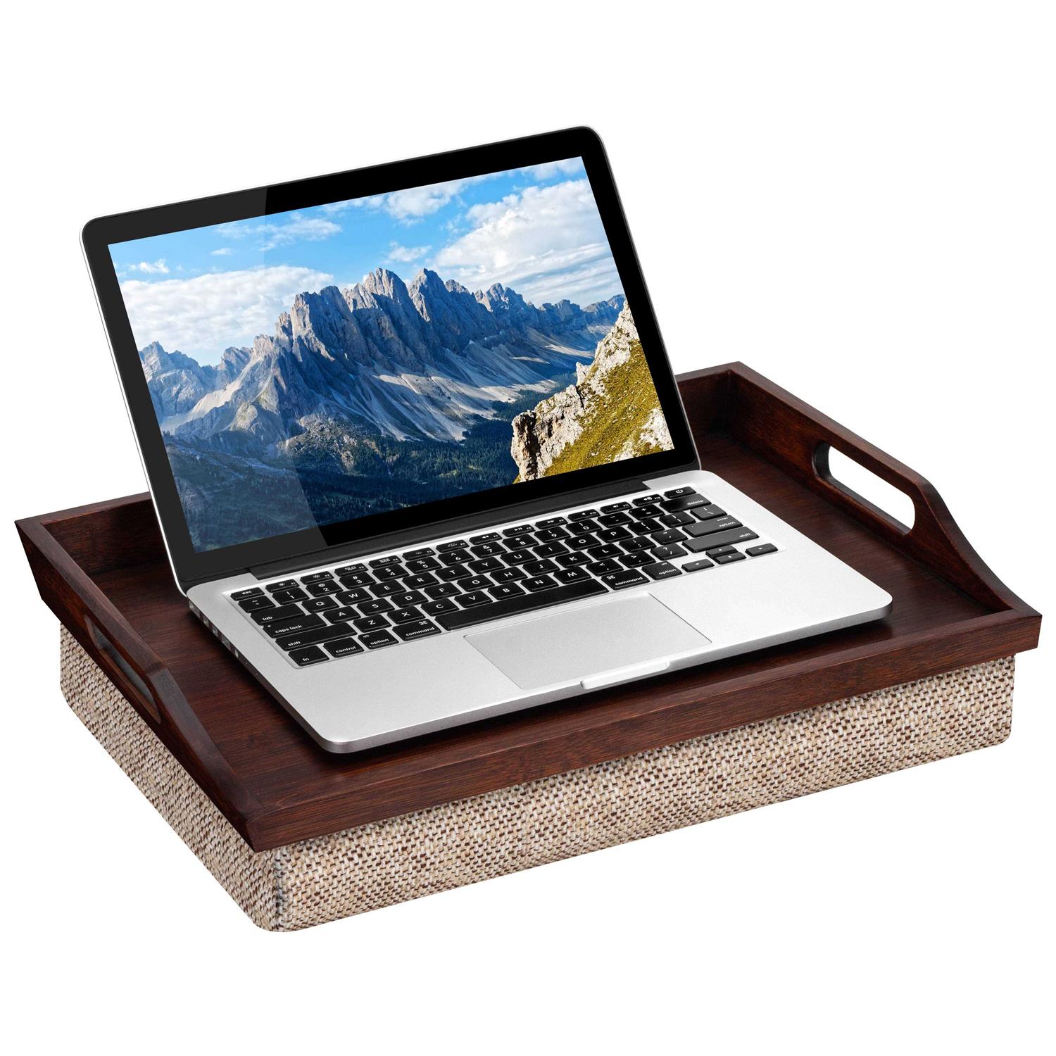 Rossie Home Bamboo Lap Tray with pillow